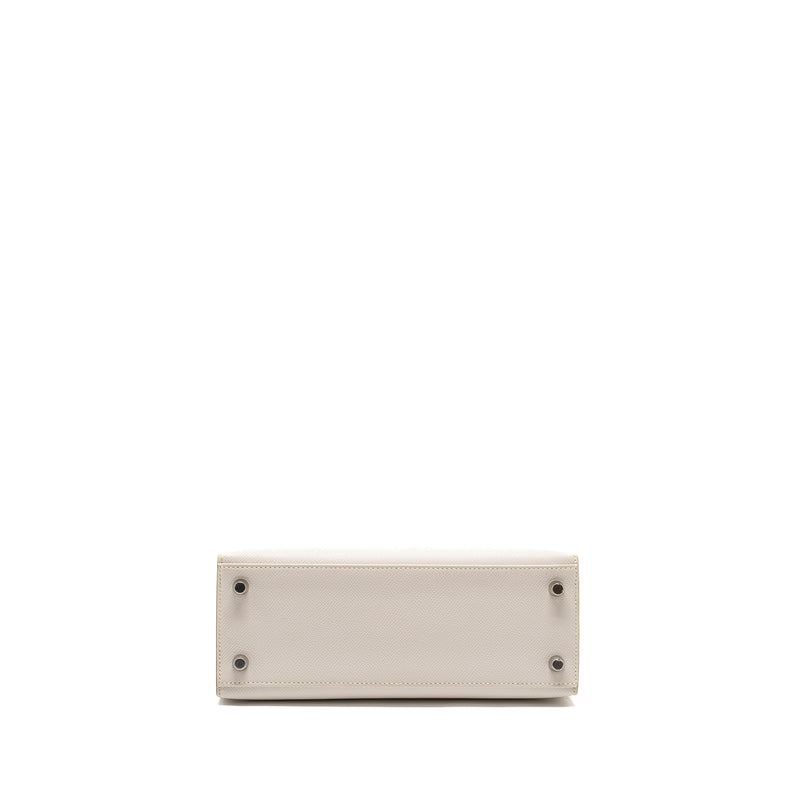 Hermes Kelly 25 Epsom Gris Pale SHW Stamp B