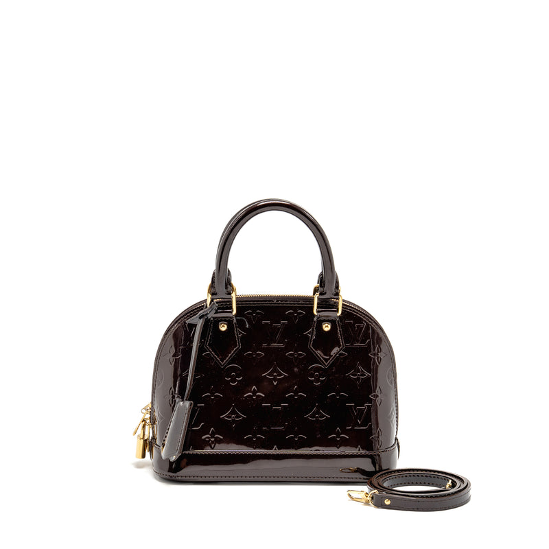 Louis Vuitton Alma BB Patent Amatante GHW