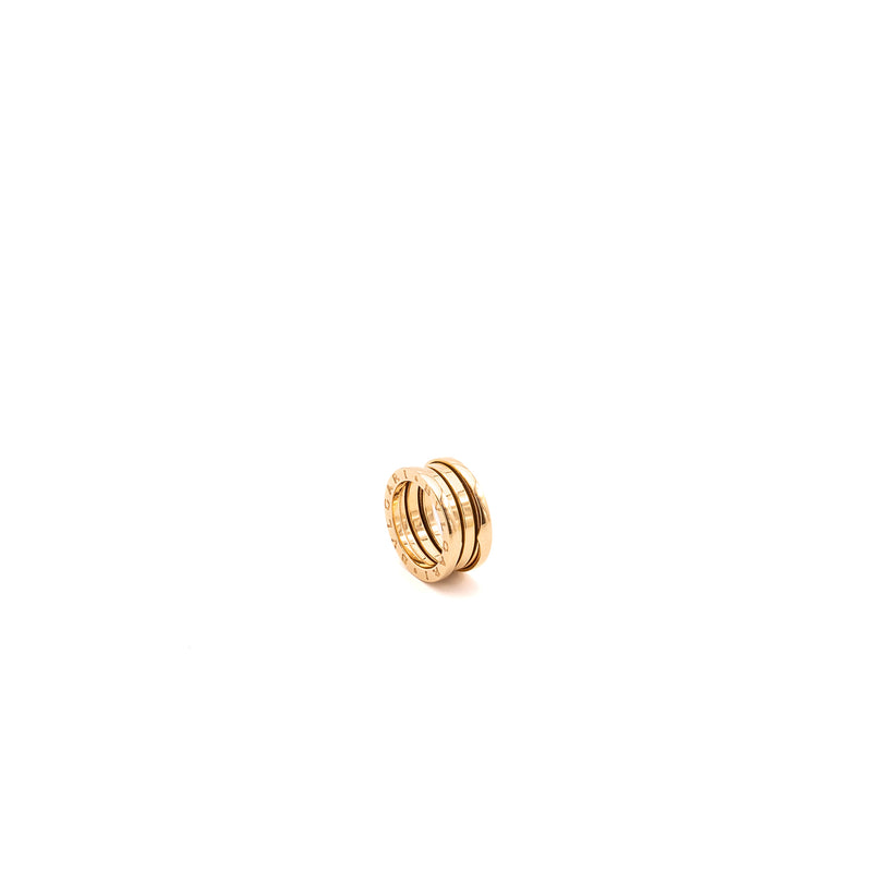 Bvlgari size 49 b zero ring three band 18k rose gold