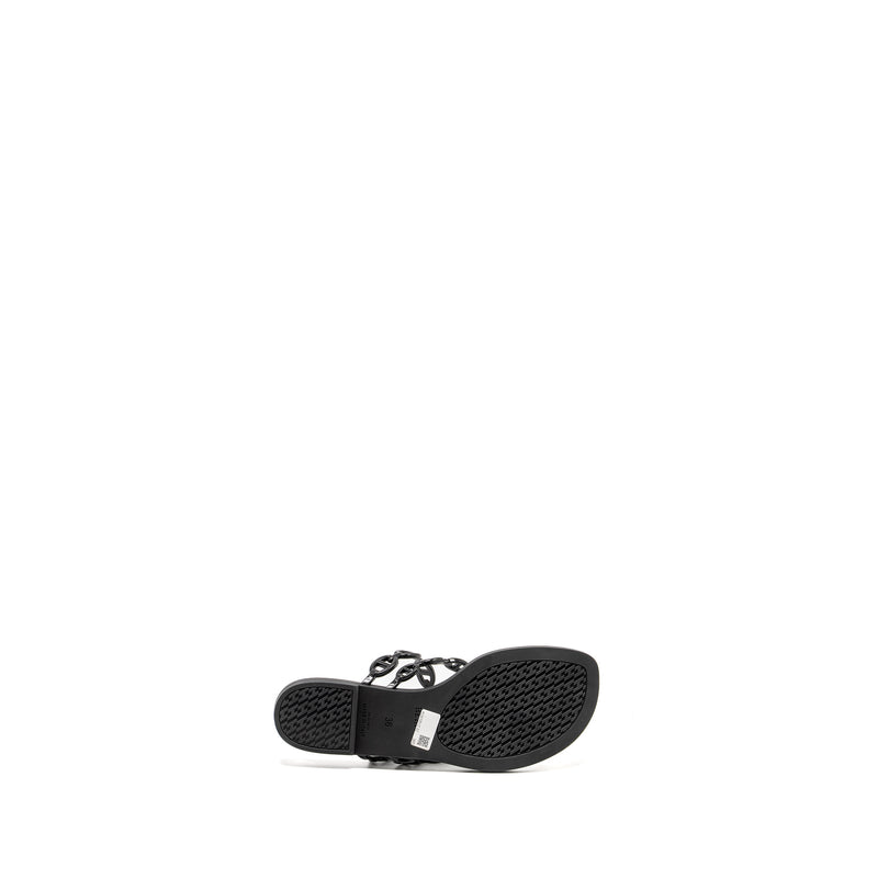 Hermes Size 36 Island Sandals Black