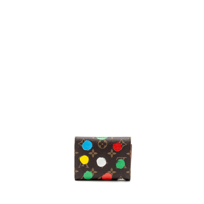 Louis Vuitton x Yayoi Kusama Portefewille Victorine Monogram Dot Canvas GHW