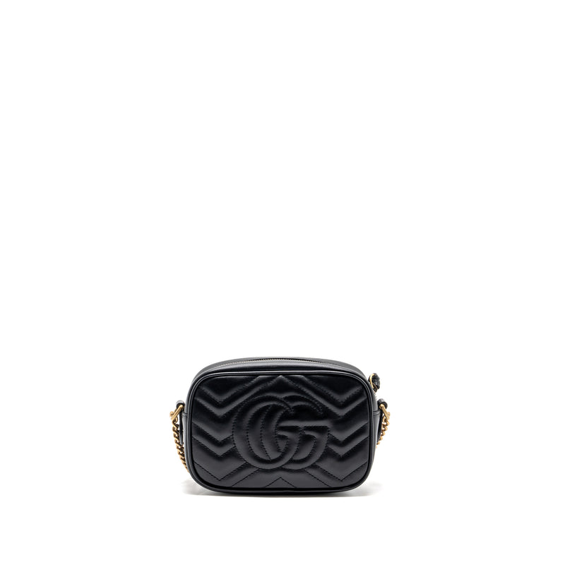 Gucci GG Marmont Matelasse Mini Bag Calfskin Black GHW