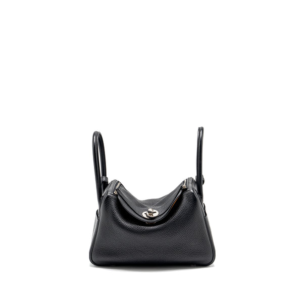 Hermes Lindy 26 Clemence Black/Toffee SHW stamp A