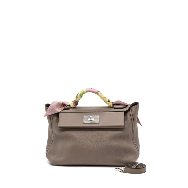 Hermes 2424 24/24 - 29 bag Maurice / swift gris tourterelle/ Gris Asphalte SHW stamp D