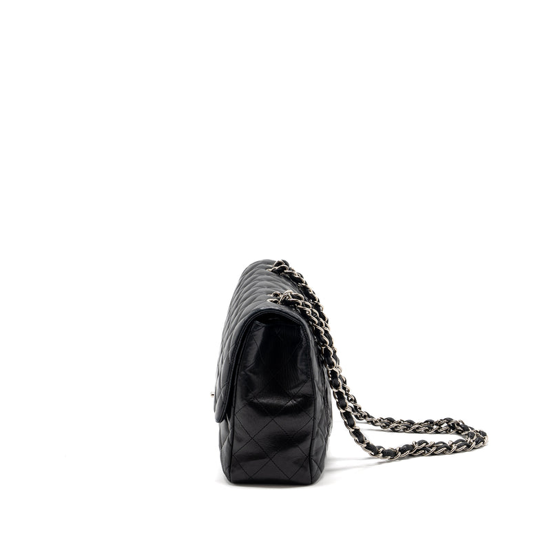 Chanel Classic Jumbo Single Flap Bag Lambskin Black SHW