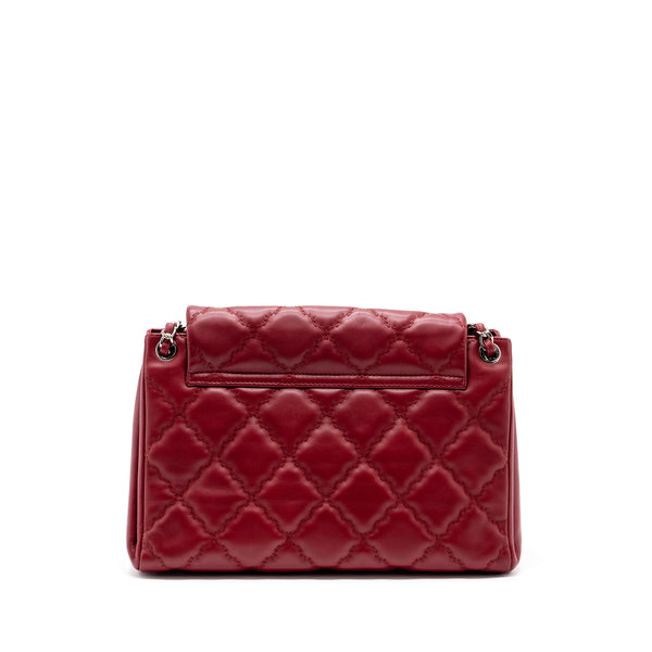 Chanel Hampton Tote Bag Calfskin Red SHW