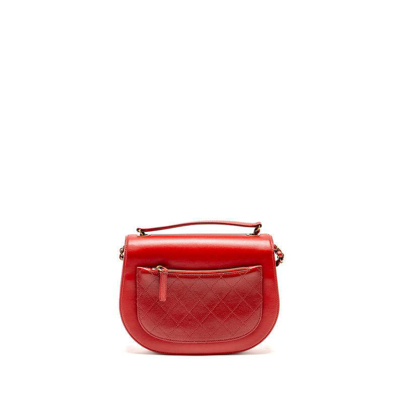 Chanel Medium Coco Curve Flap Bag Calfskin Red GHW