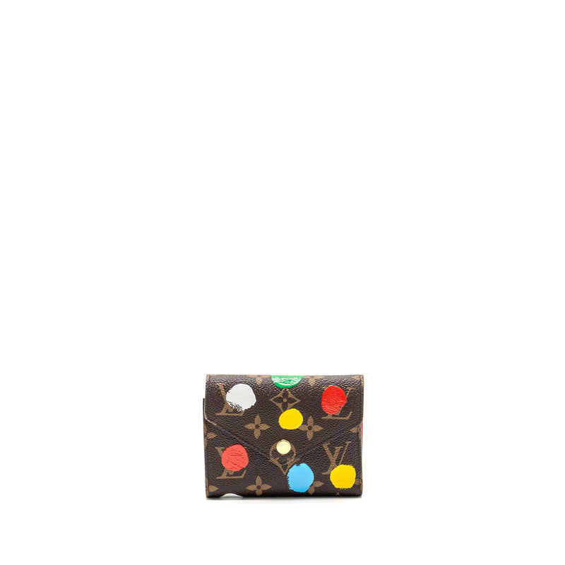 Louis Vuitton x Yayoi Kusama Portefewille Victorine Monogram Dot Canvas GHW