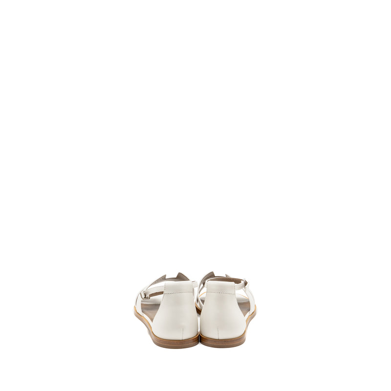 Hermes size 38 Santorini Sandal blanc