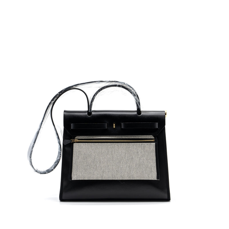 Hermes Herbag 31 Berline/Vache Hunter Black GHW Stamp B