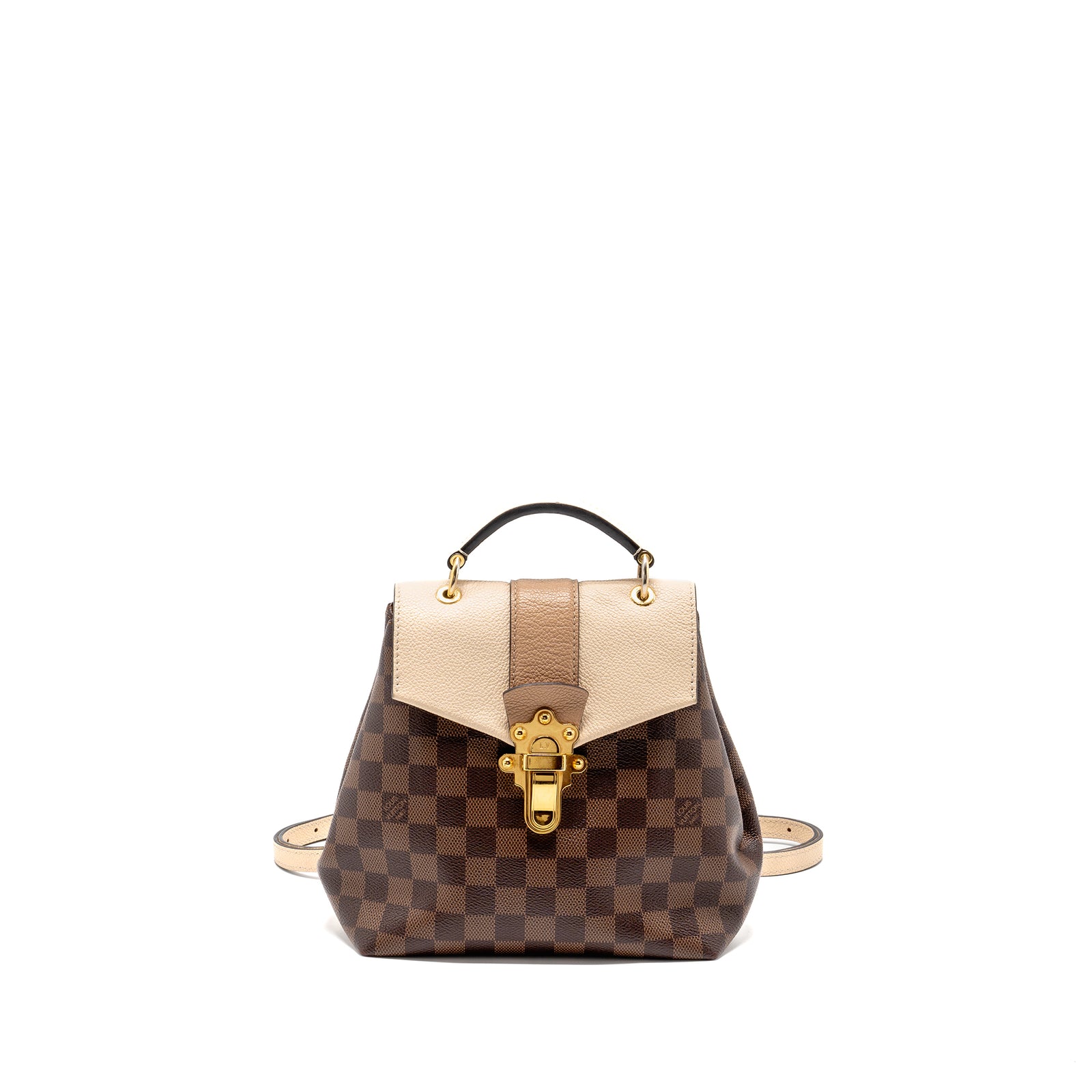 louis vuitton clapton backpack pink Louis Vuitton Clapton Backpack Damier Ebene/Light Pink GHW