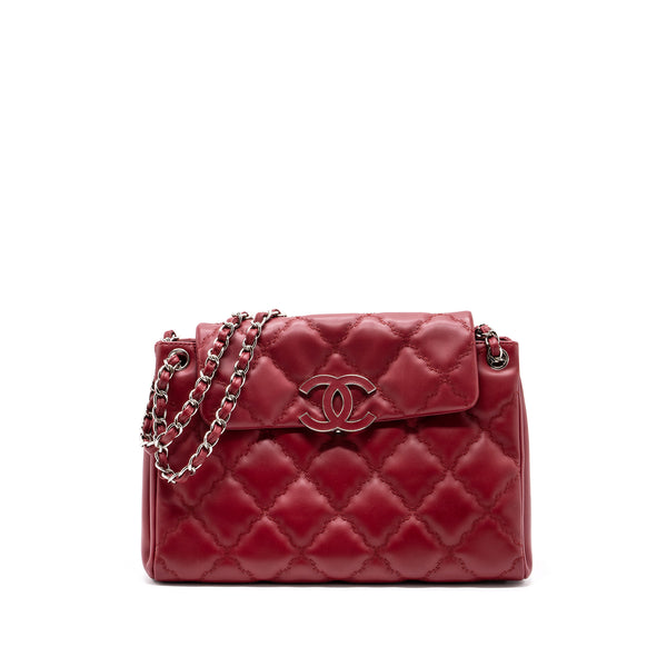 Chanel Hampton Tote Bag Calfskin Red SHW