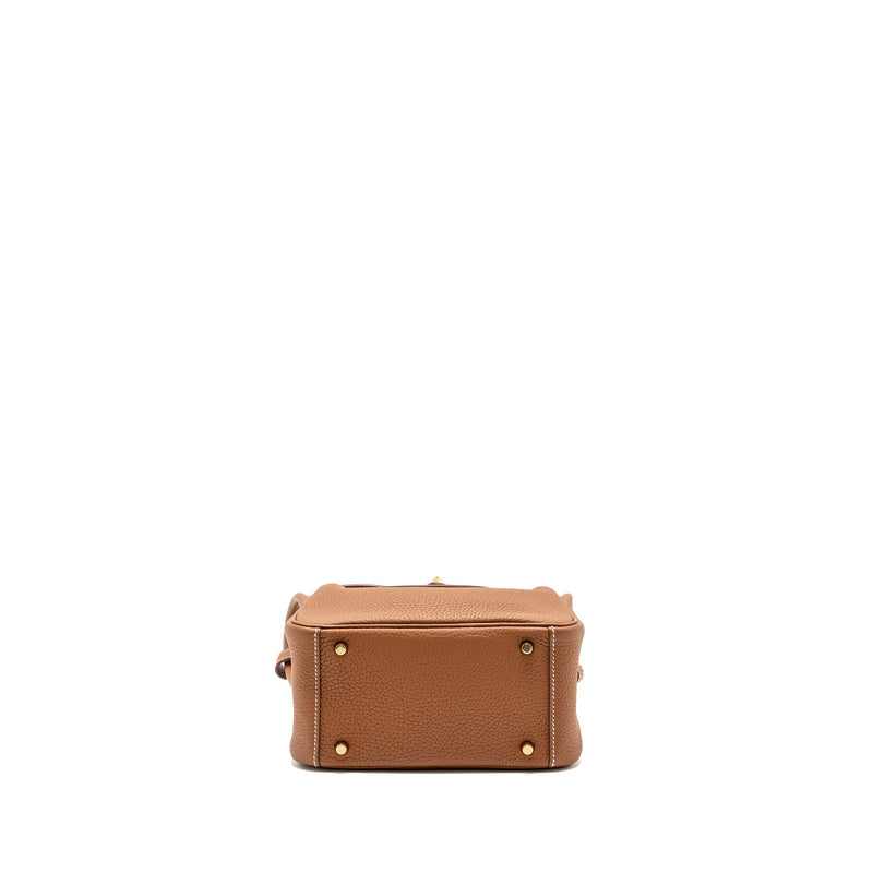 Hermes mini Lindy clemence gold GHW stamp Y