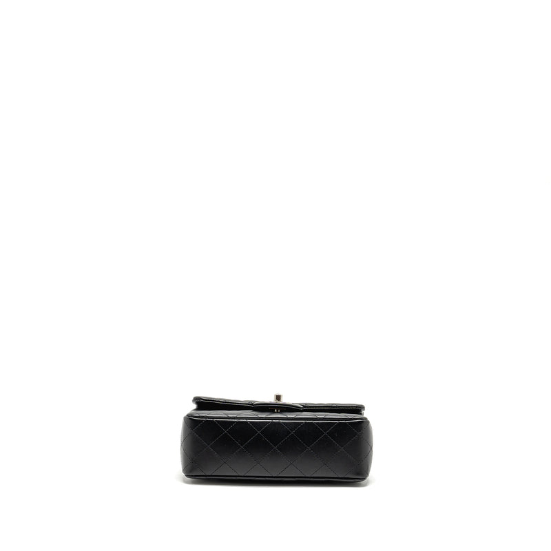 Chanel Mini Rectangular Flap Bag Lambskin Black SHW(microchip)