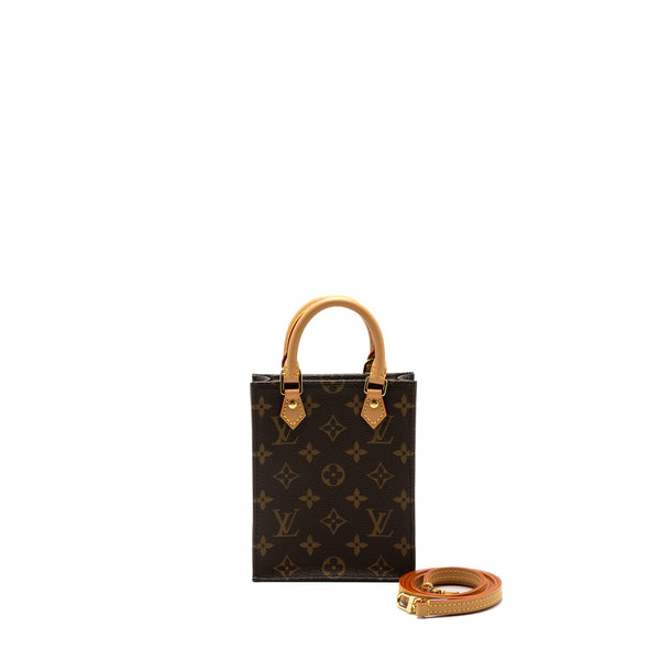 Louis Vuitton petit sac plat monogram canvas GHW