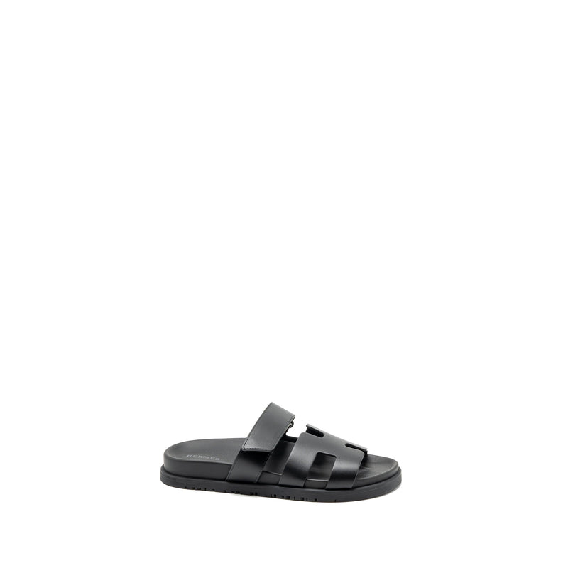 Hermes size 36 Chypre sandals black