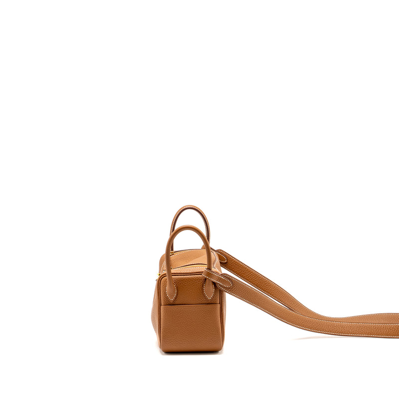 Hermes Mini Lindy Clemence Gold GHW Stamp B