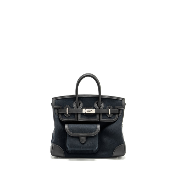 Hermes Birkin 25 Cargo Toile Geoland/Swift Black SHW Stamp B