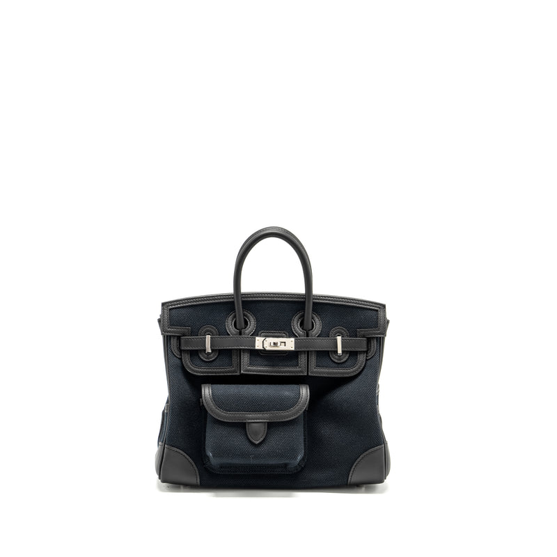 Hermes Birkin 25 Cargo Toile Geoland/Swift Black SHW Stamp B