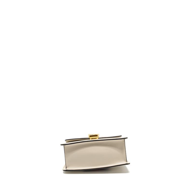 Gucci Mini Sylvie Top Handle Bag Calfskin White GHW