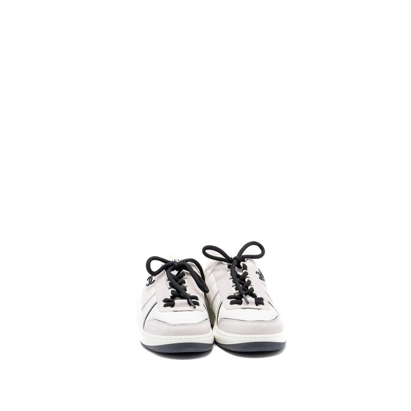 Chanel size 38.5 sneakers multicolor black / white/ light grey