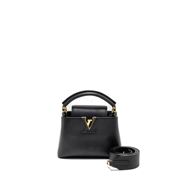 Louis Vuitton Capucines Mini Taurillon Black GHW