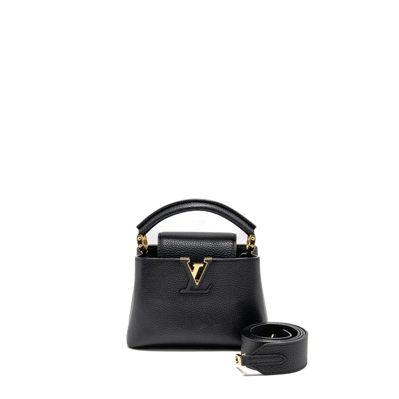 Louis Vuitton Capucines Mini Taurillon Black GHW