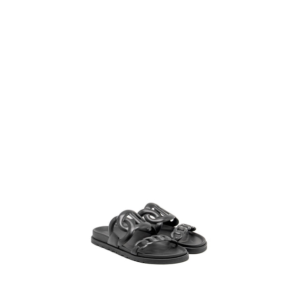 Hermes Size 37 Extra Sandals Black