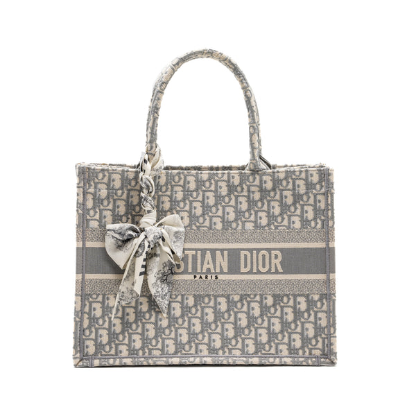 Dior small best sale book tote grey