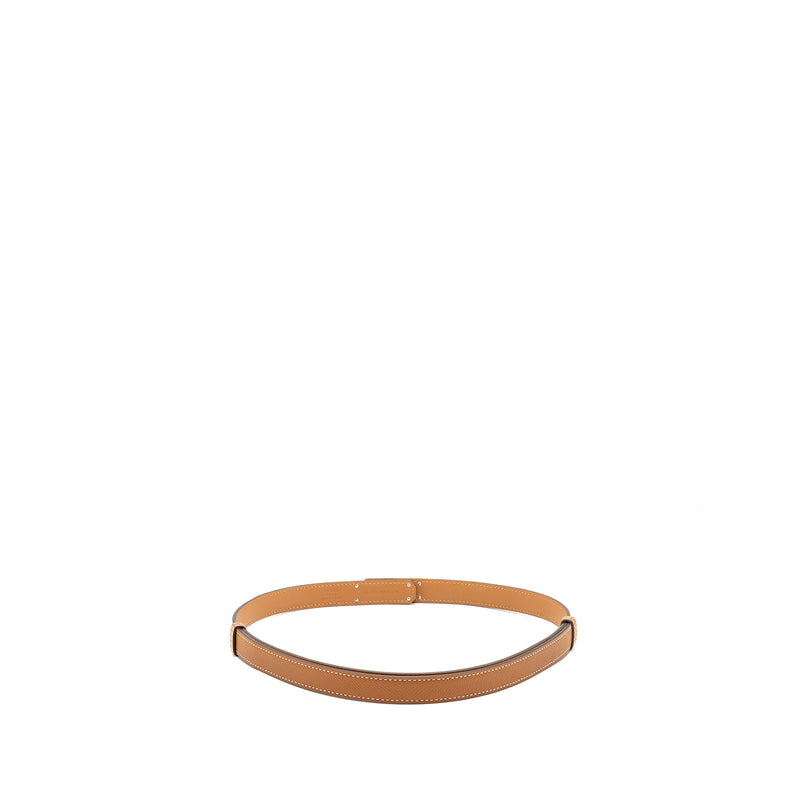 Hermes Kelly 18 Belt Epsom Gold SHW Stamp W
