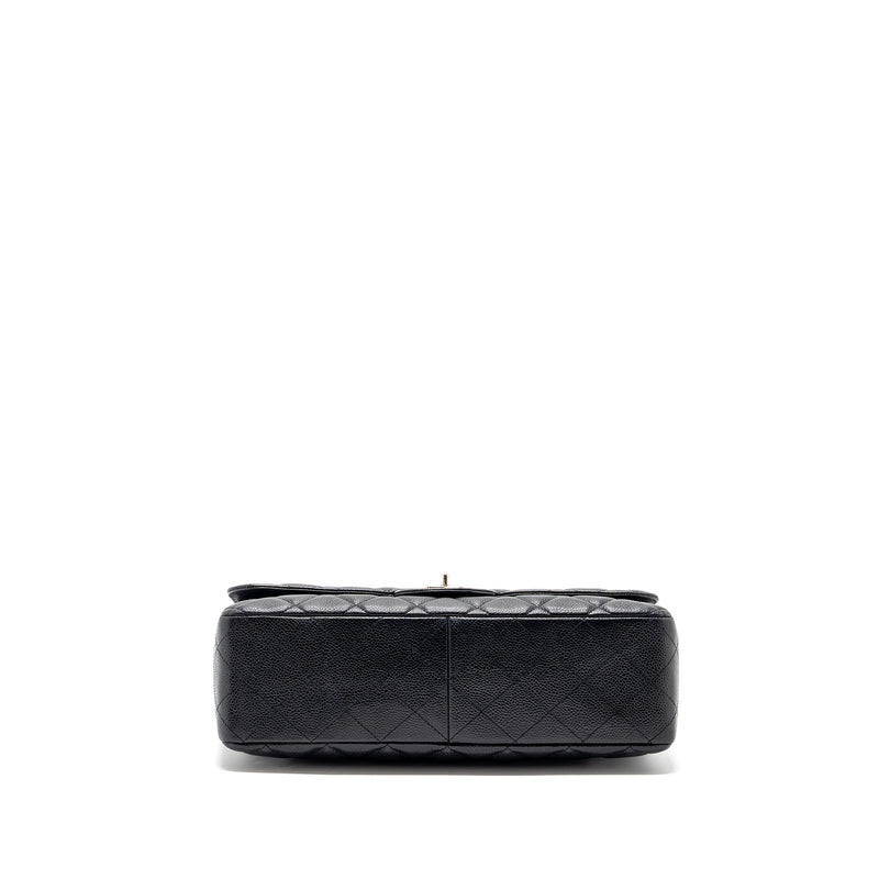 Chanel Classic Jumbo Single Flap Bag Caviar Black SHW