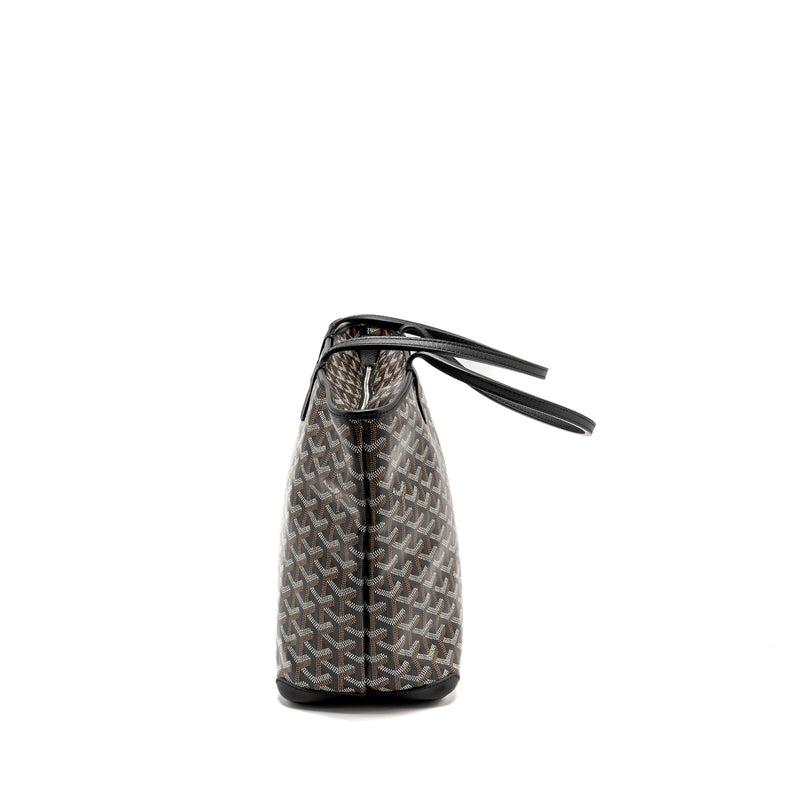 Goyard Artois PM Tote Bag Goyardline Canvas Black SHW