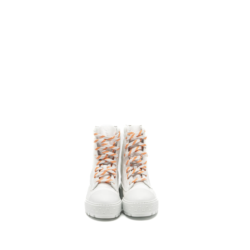 Hermes Size 38 Femme Bottines Fresh Boots Blanc