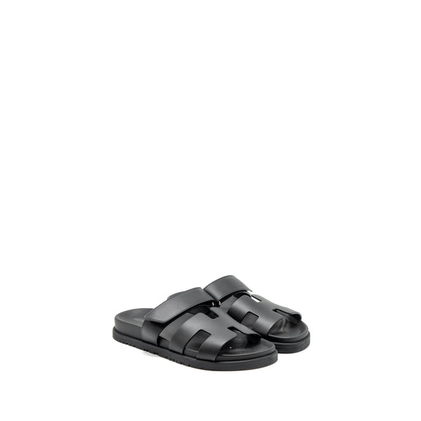 Hermes size 36 Chypre sandals black