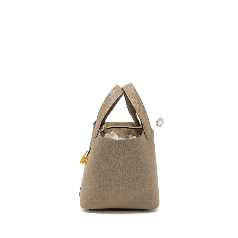 Hermes Picotin 18 Lock Bag Clemence M1 Origan GHW Stamp W