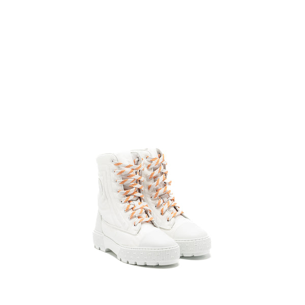 Hermes Size 38 Femme Bottines Fresh Boots Blanc