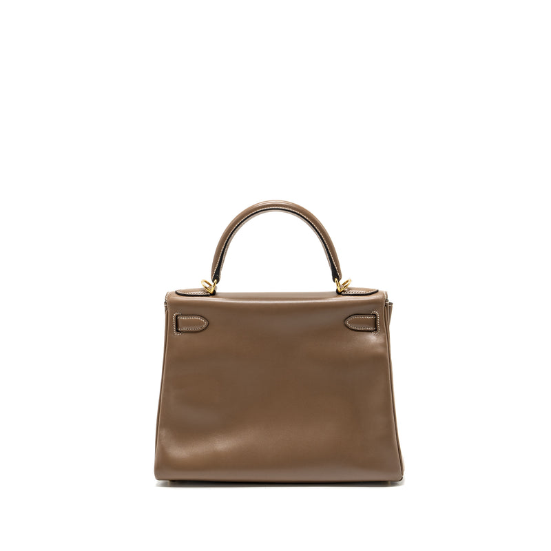 Hermes Kelly 28 Tadelakt Etoupe GHW Stamp A