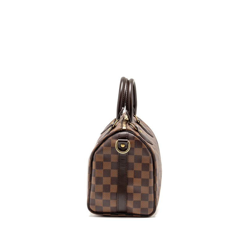 Louis Vuitton Speedy Bandouliere 25 Damier Ebene Canvas GHW