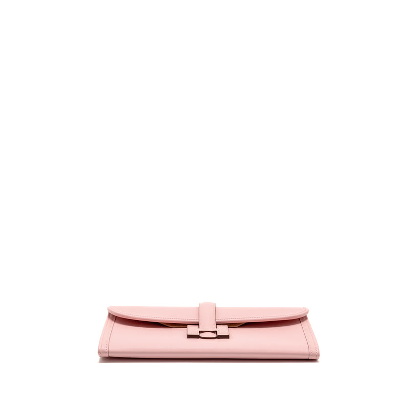 Hermes Jige Elan Clutch 29 Swift 3Q Rose Sakura Stamp K
