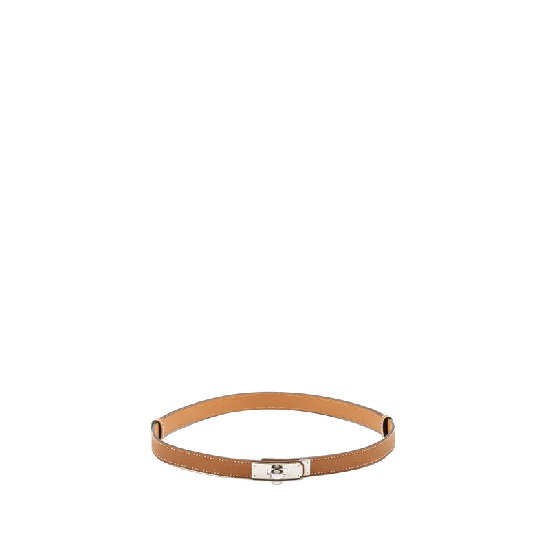 Hermes Kelly 18 Belt Epsom Gold SHW Stamp W