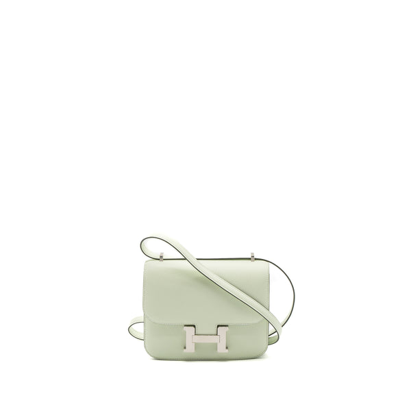 Hermes Mini Constance Epsom Vert Fizz SHW Stamp U (New Version)