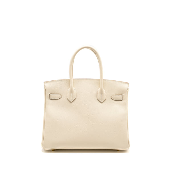 Hermes Birkin 30 Epsom Craie GHW Stamp B