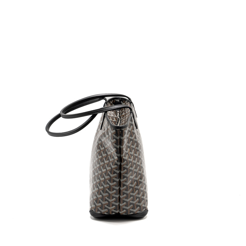 Goyard Artois PM Tote Bag Goyardline Canvas Black SHW