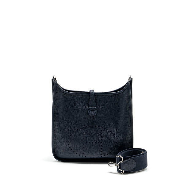 Hermes Evelyne 29 clemence blue nuit SHW stamp C