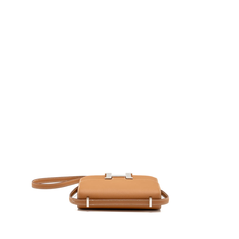 Hermes Mini Constance epsom Gold SHW stamp Z