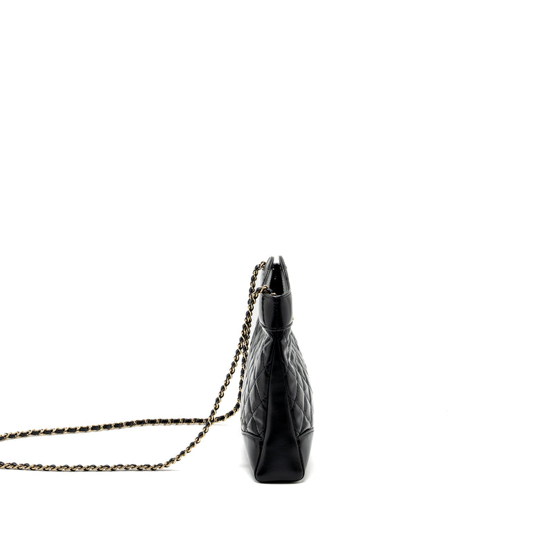 Chanel 24C mini 31 bag shiny calfskin black LGHW (microchip)