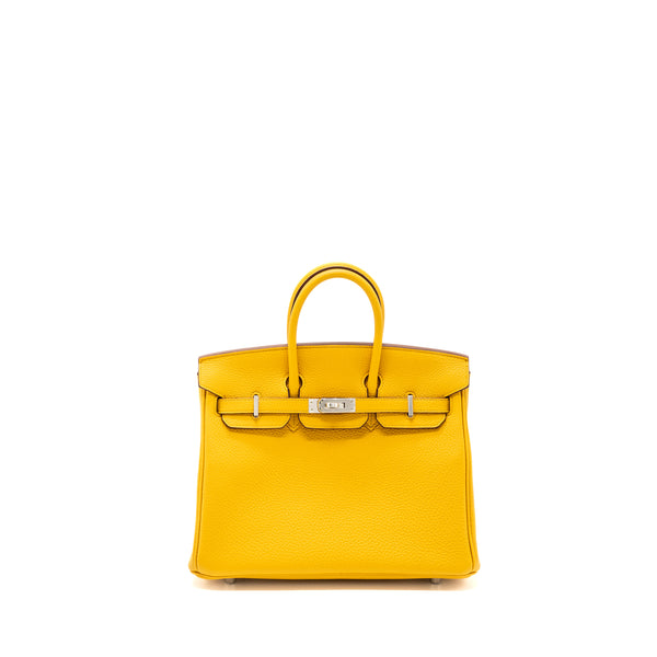 Hermes Birkin 25 Togo Jaune Ambre SHW Stamp Y