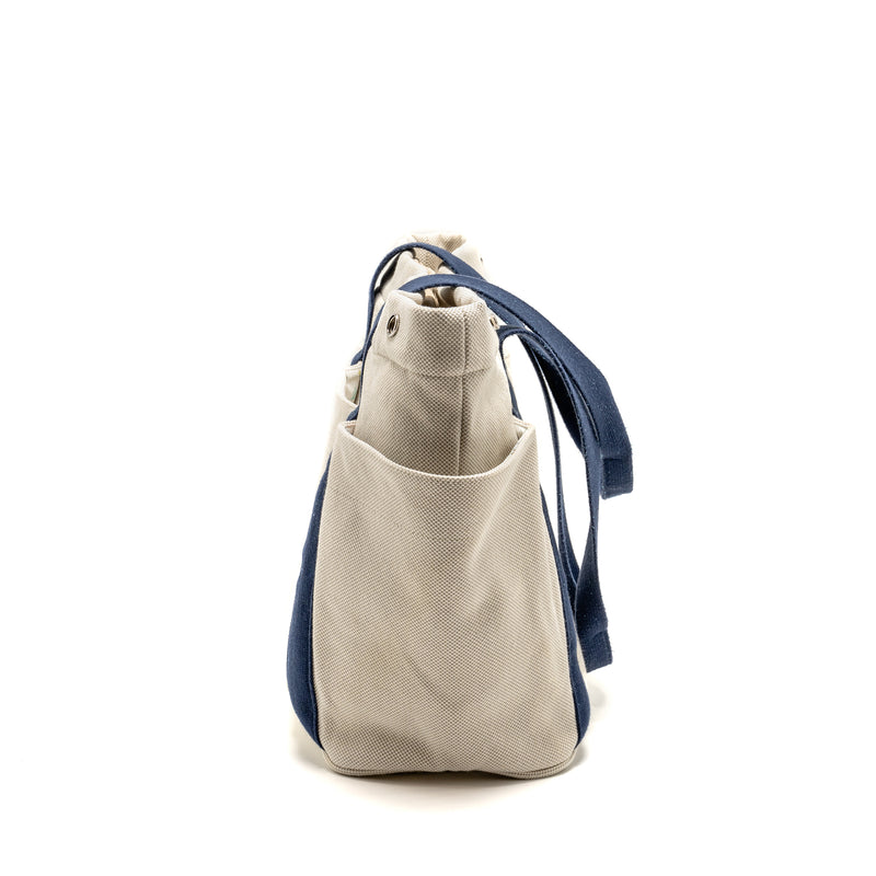 Hermes Sac A Langer Cabriole Nappy Bag Cotton Gris Pearl SHW