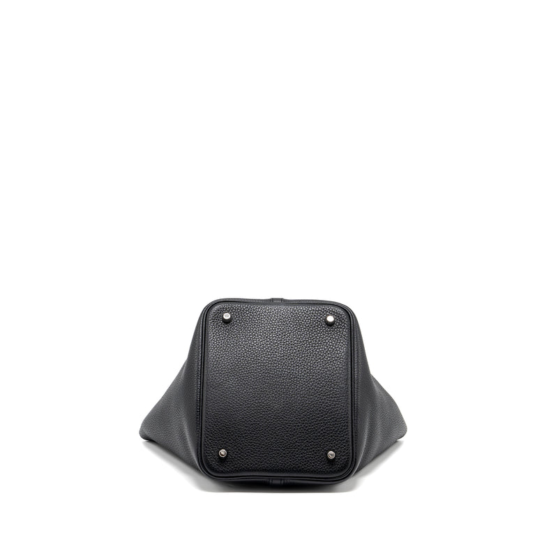 Hermes Picotin 22 Lock Bag Clemence Black SHW Stamp D