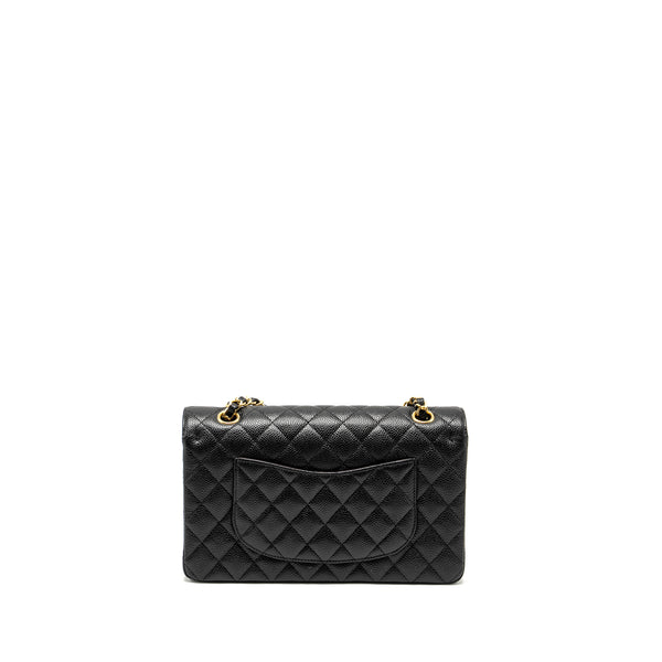 Chanel Medium Classic Double Flap Bag Caviar Black GHW (Microchip)